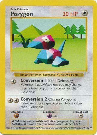 Porygon (39/102) [Base Set Shadowless Unlimited] | Exor Games Summserside