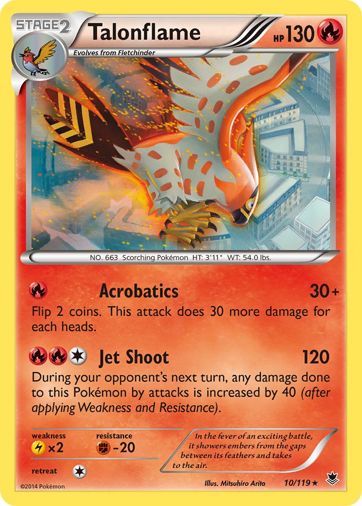 Talonflame (10/119) (Theme Deck Exclusive) [XY: Phantom Forces] | Exor Games Summserside