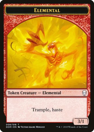 Elemental Token [Dominaria Tokens] | Exor Games Summserside