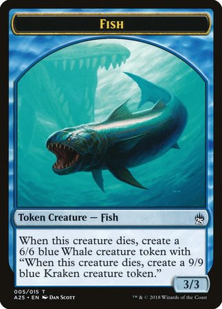 Fish Token (005) [Masters 25 Tokens] | Exor Games Summserside