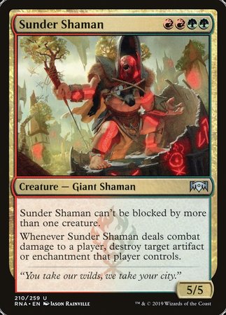 Sunder Shaman [Ravnica Allegiance] | Exor Games Summserside