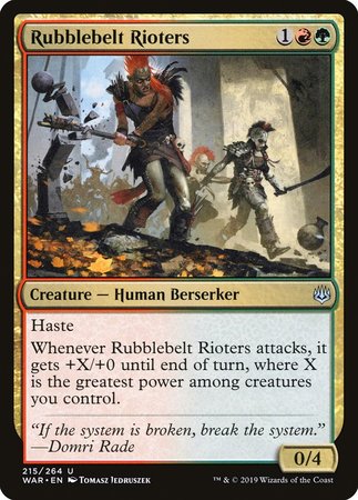 Rubblebelt Rioters [War of the Spark] | Exor Games Summserside