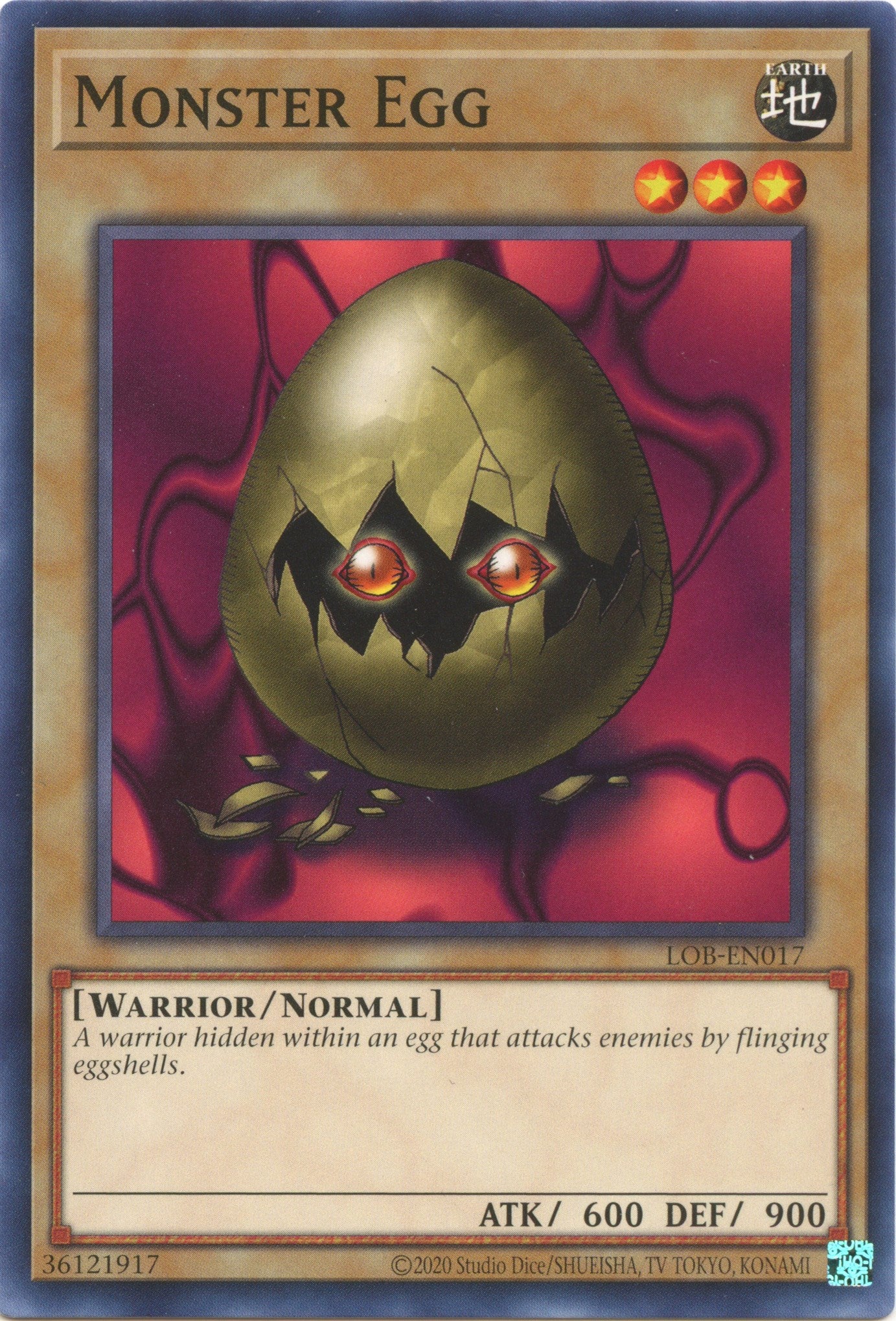 Monster Egg (25th Anniversary) [LOB-EN017] Common | Exor Games Summserside