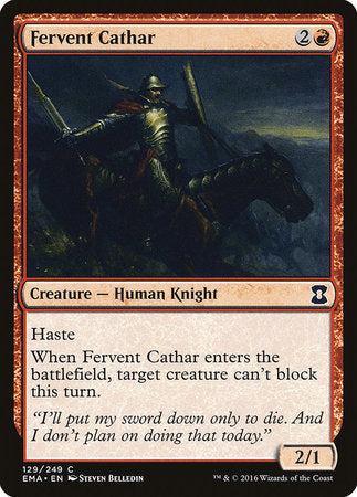 Fervent Cathar [Eternal Masters] | Exor Games Summserside