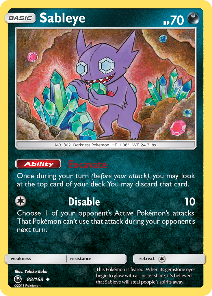 Sableye (88/168) [Sun & Moon: Celestial Storm] | Exor Games Summserside