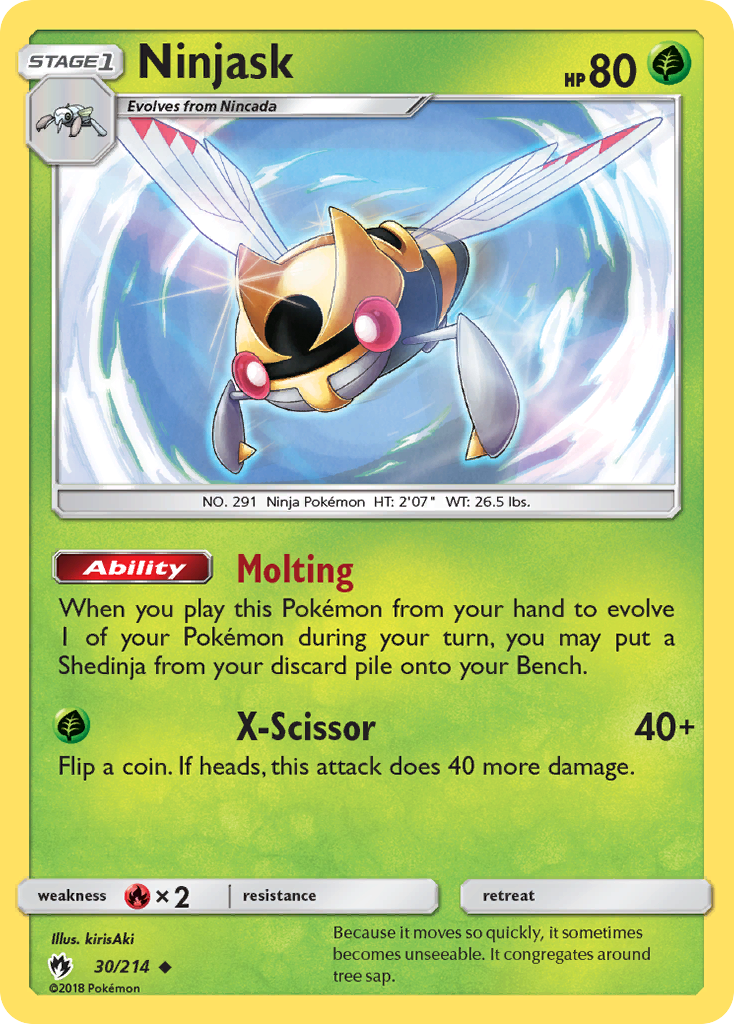 Ninjask (30/214) [Sun & Moon: Lost Thunder] | Exor Games Summserside