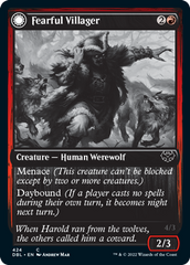 Fearful Villager // Fearsome Werewolf [Innistrad: Double Feature] | Exor Games Summserside