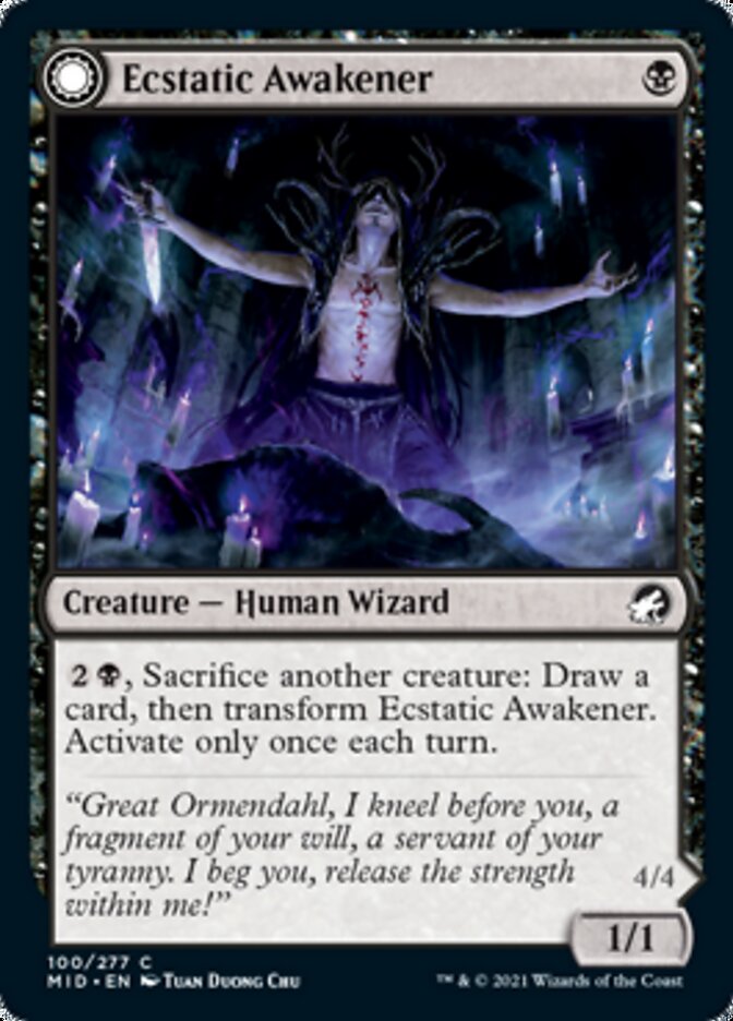 Ecstatic Awakener // Awoken Demon [Innistrad: Midnight Hunt] | Exor Games Summserside