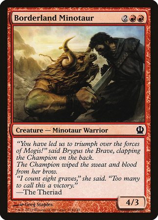 Borderland Minotaur [Theros] | Exor Games Summserside