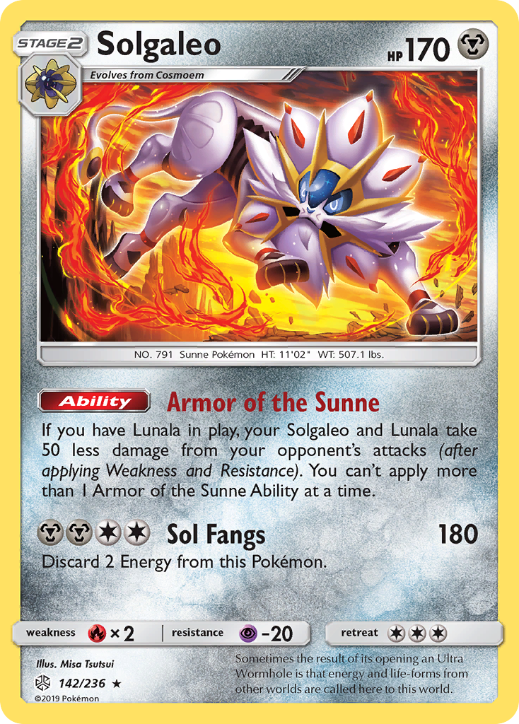 Solgaleo (142/236) [Sun & Moon: Cosmic Eclipse] | Exor Games Summserside