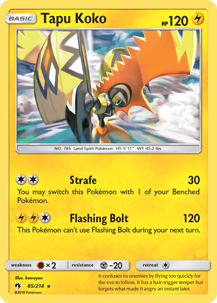 Tapu Koko (85/214) [Sun & Moon: Lost Thunder] | Exor Games Summserside