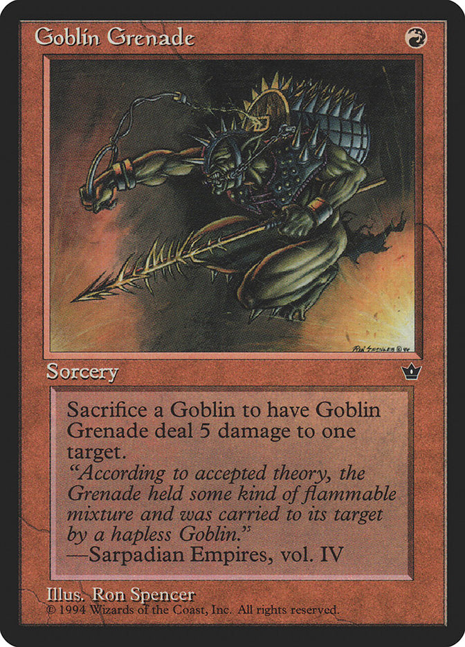 Goblin Grenade (Ron Spencer) [Fallen Empires] | Exor Games Summserside