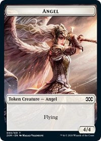 Angel // Treasure Double-sided Token [Double Masters Tokens] | Exor Games Summserside