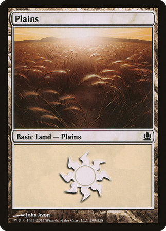 Plains (299) [Commander 2011] | Exor Games Summserside