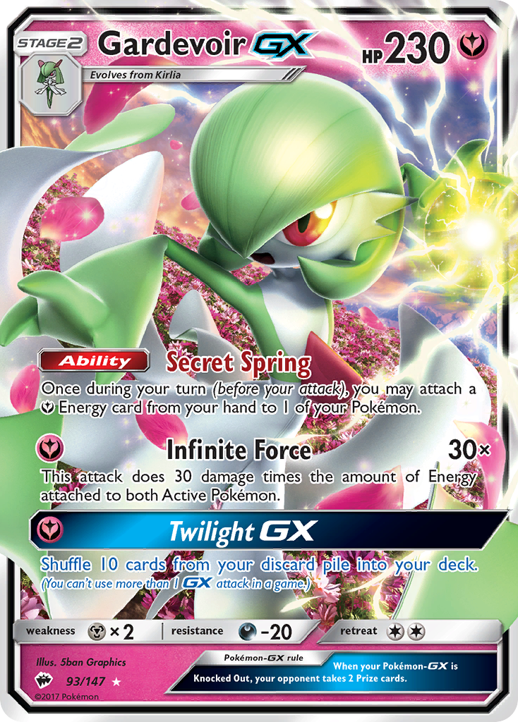 Gardevoir GX (93/147) [Sun & Moon: Burning Shadows] | Exor Games Summserside