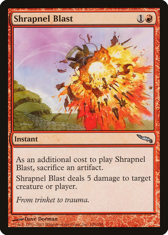 Shrapnel Blast [Mirrodin] | Exor Games Summserside