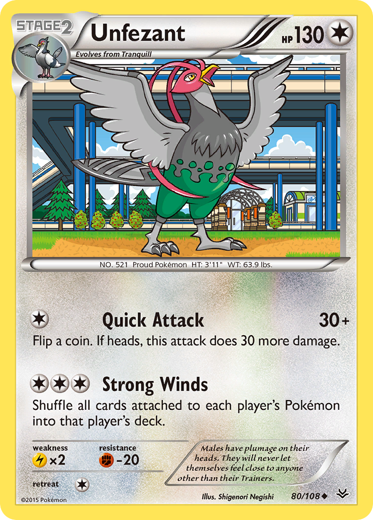 Unfezant (80/108) [XY: Roaring Skies] | Exor Games Summserside