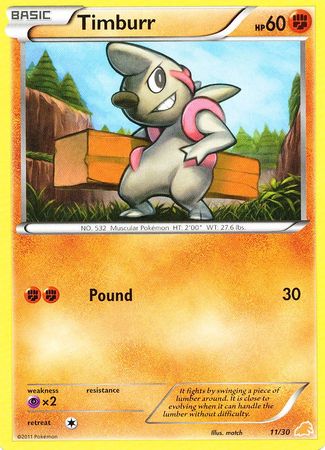 Timburr (11/30) [Black & White: Trainer Kit - Excadrill] | Exor Games Summserside