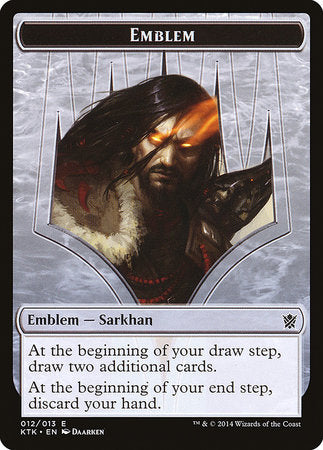 Emblem - Sarkhan, the Dragonspeaker [Khans of Tarkir Tokens] | Exor Games Summserside