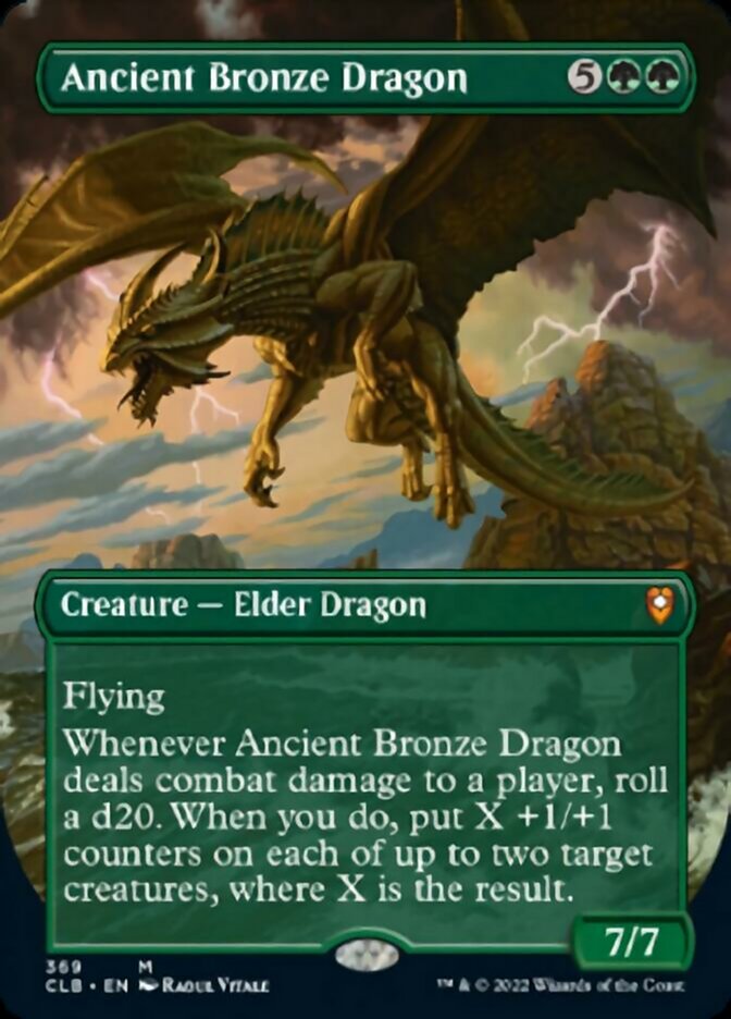 Ancient Bronze Dragon (Borderless Alternate Art) [Commander Legends: Battle for Baldur's Gate] | Exor Games Summserside