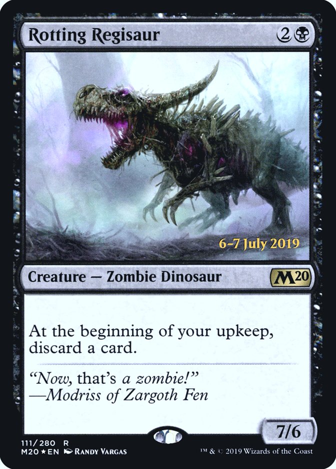 Rotting Regisaur  [Core Set 2020 Prerelease Promos] | Exor Games Summserside