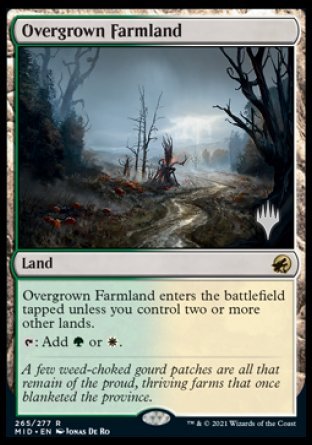 Overgrown Farmland (Promo Pack) [Innistrad: Midnight Hunt Promos] | Exor Games Summserside