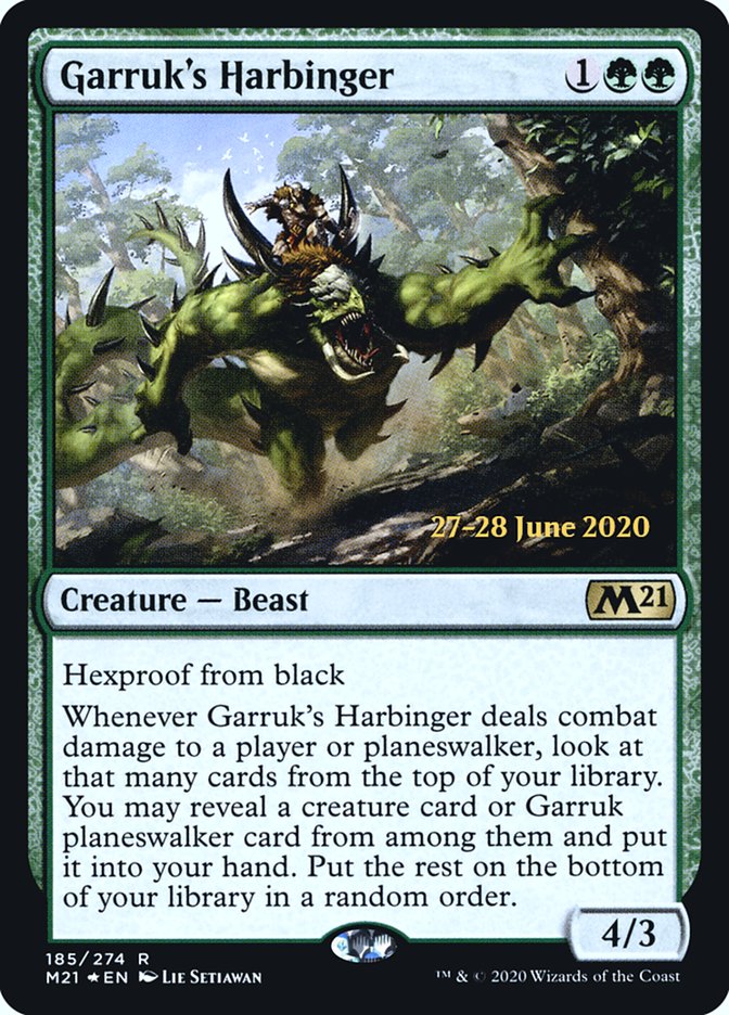 Garruk's Harbinger  [Core Set 2021 Prerelease Promos] | Exor Games Summserside