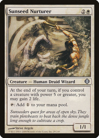 Sunseed Nurturer [Shards of Alara] | Exor Games Summserside