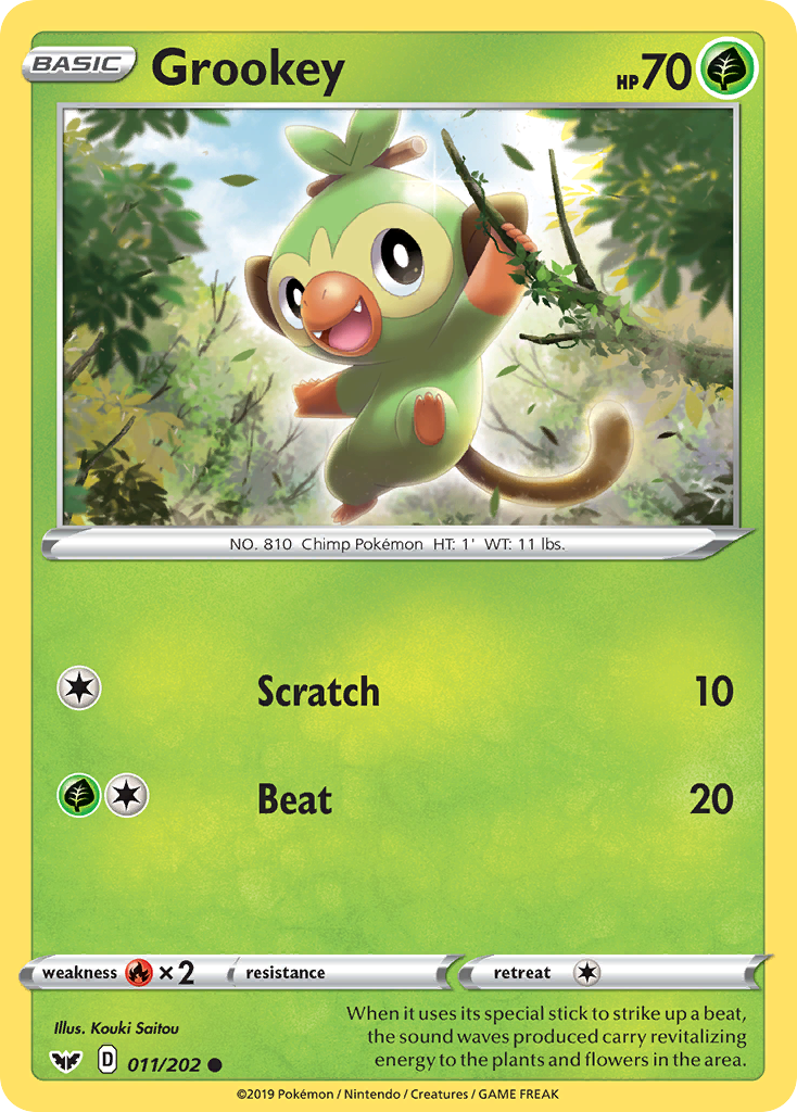 Grookey (011/202) [Sword & Shield: Base Set] | Exor Games Summserside