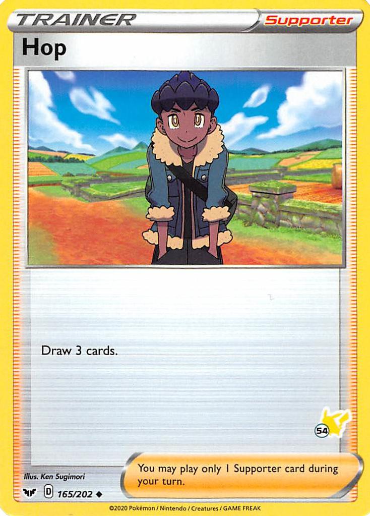 Hop (165/202) (Pikachu Stamp #54) [Battle Academy 2022] | Exor Games Summserside