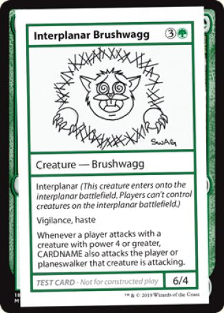 Interplanar Brushwagg (2021 Edition) [Mystery Booster Playtest Cards] | Exor Games Summserside