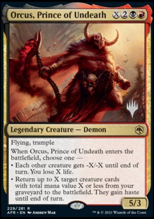 Orcus, Prince of Undeath (Promo Pack) [Dungeons & Dragons: Adventures in the Forgotten Realms Promos] | Exor Games Summserside