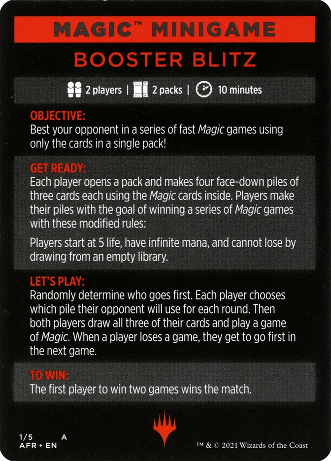 Booster Blitz (Magic Minigame) [Streets of New Capenna Minigame] | Exor Games Summserside