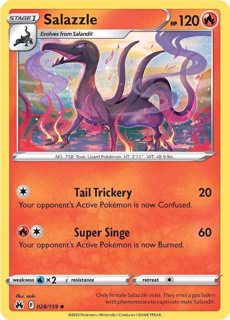 Salazzle (028/159) [Sword & Shield: Crown Zenith] | Exor Games Summserside