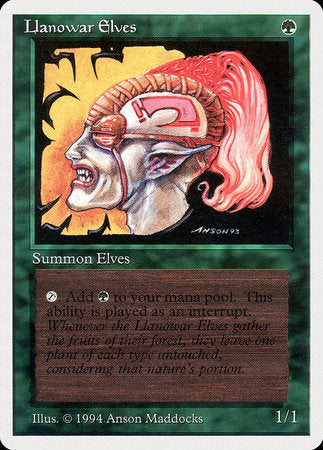 Llanowar Elves [Summer Magic / Edgar] | Exor Games Summserside