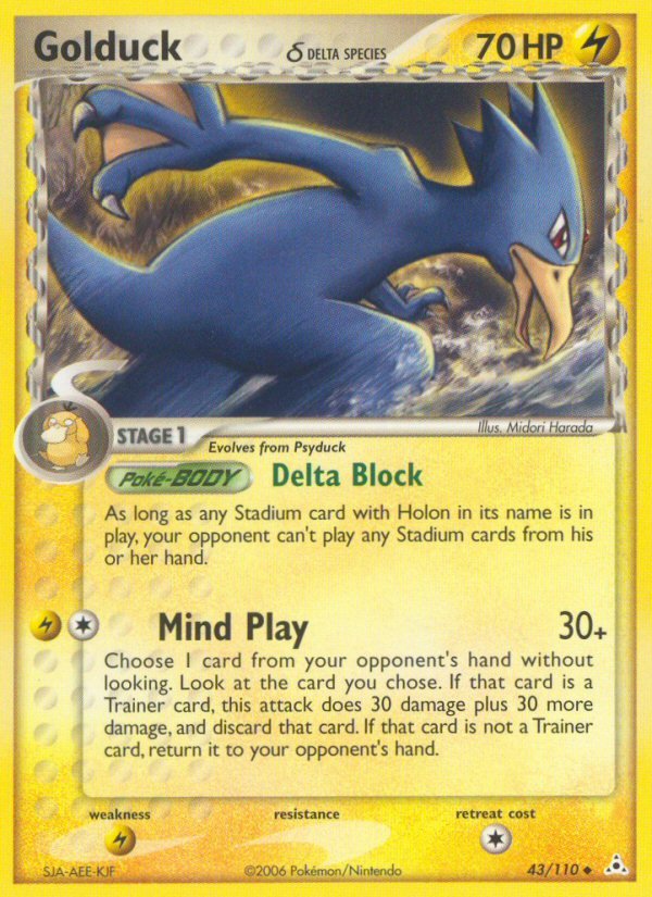 Golduck (43/110) (Delta Species) [EX: Holon Phantoms] | Exor Games Summserside