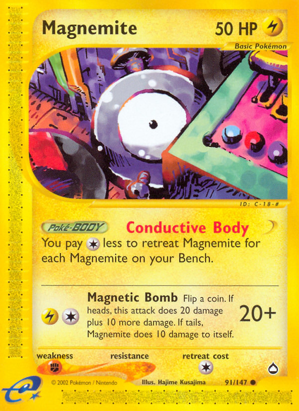 Magnemite (91/147) [Aquapolis] | Exor Games Summserside