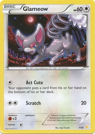 Glameow (1/30) [XY: Trainer Kit 3 - Pikachu Libre] | Exor Games Summserside