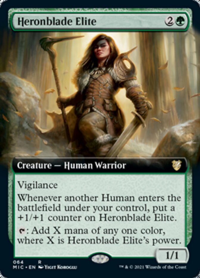 Heronblade Elite (Extended) [Innistrad: Midnight Hunt Commander] | Exor Games Summserside