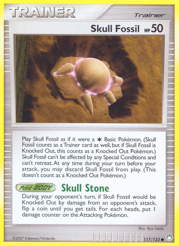 Skull Fossil (117/123) [Diamond & Pearl: Mysterious Treasures] | Exor Games Summserside