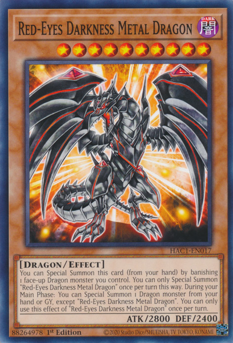 Red-Eyes Darkness Metal Dragon [HAC1-EN017] Common | Exor Games Summserside