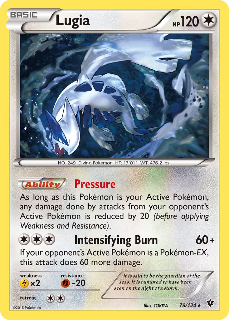 Lugia (78/124) (Theme Deck Exclusive) [XY: Fates Collide] | Exor Games Summserside