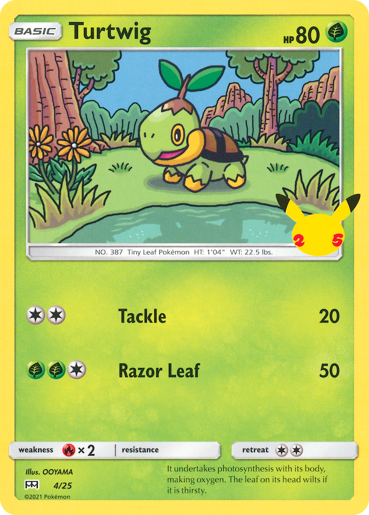 Turtwig (4/25) [McDonald's 25th Anniversary] | Exor Games Summserside