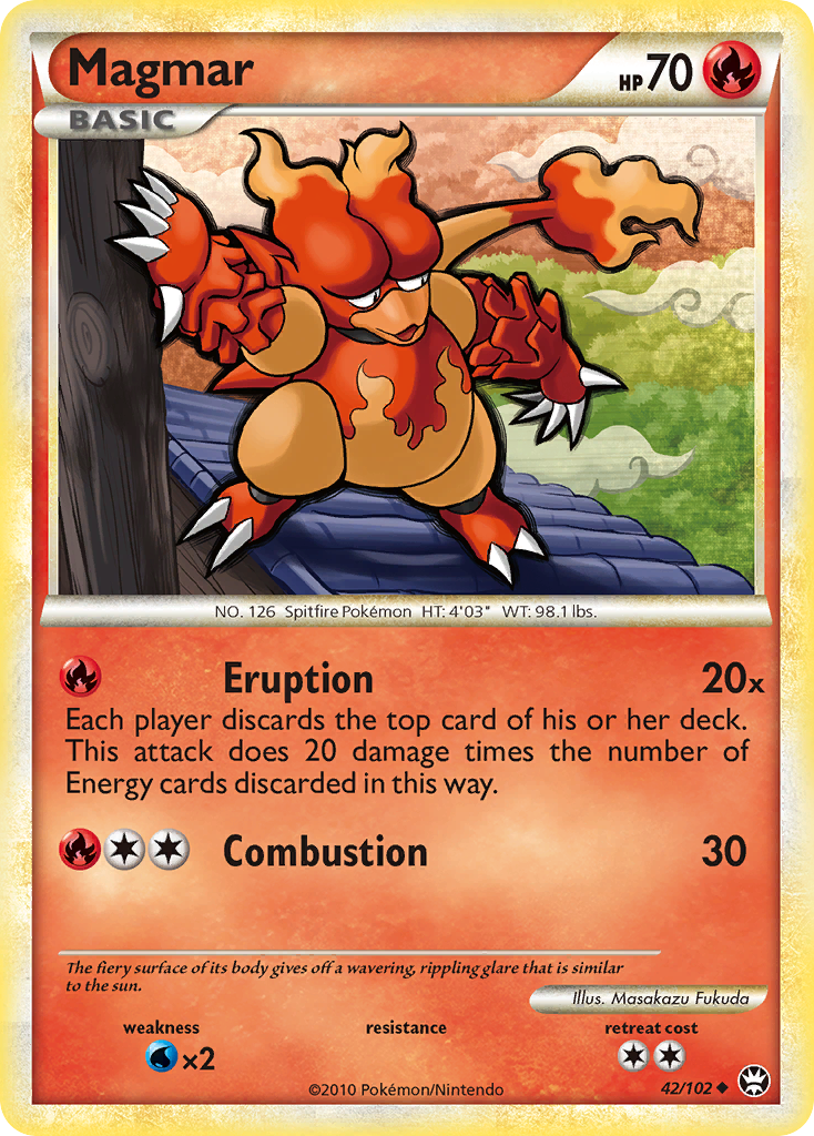 Magmar (42/102) [HeartGold & SoulSilver: Triumphant] | Exor Games Summserside