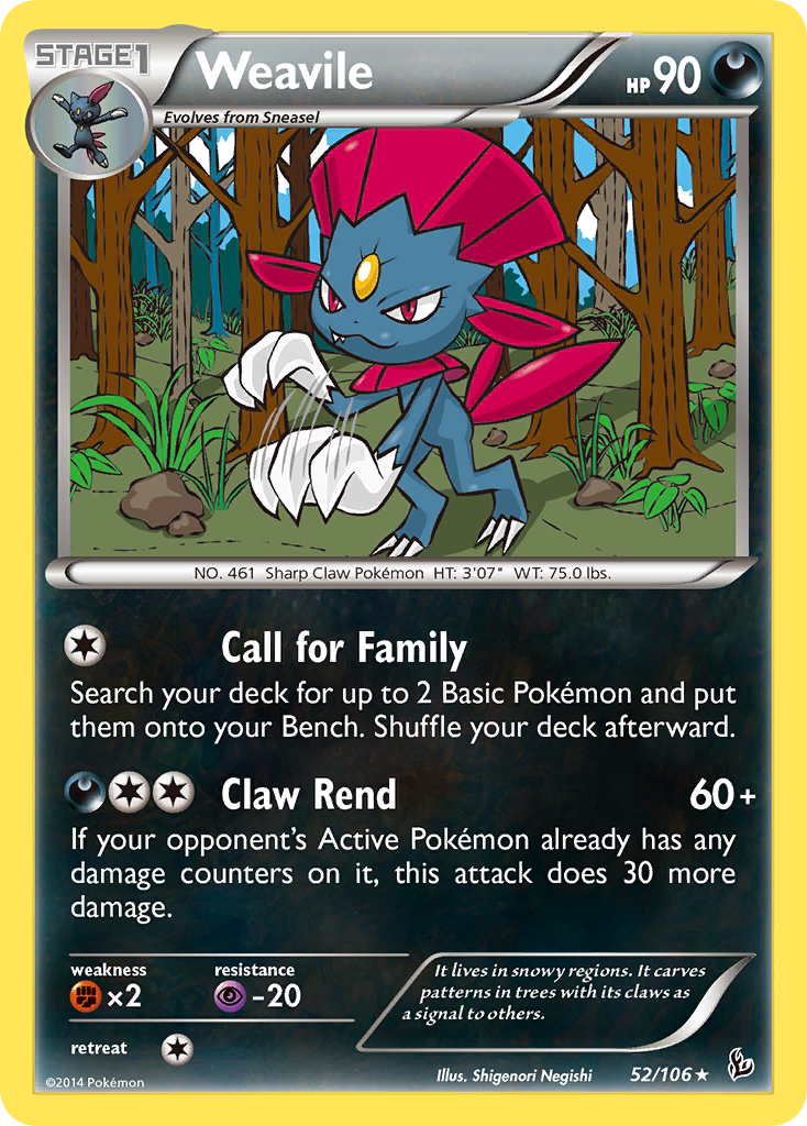 Weavile (52/106) [XY: Flashfire] | Exor Games Summserside