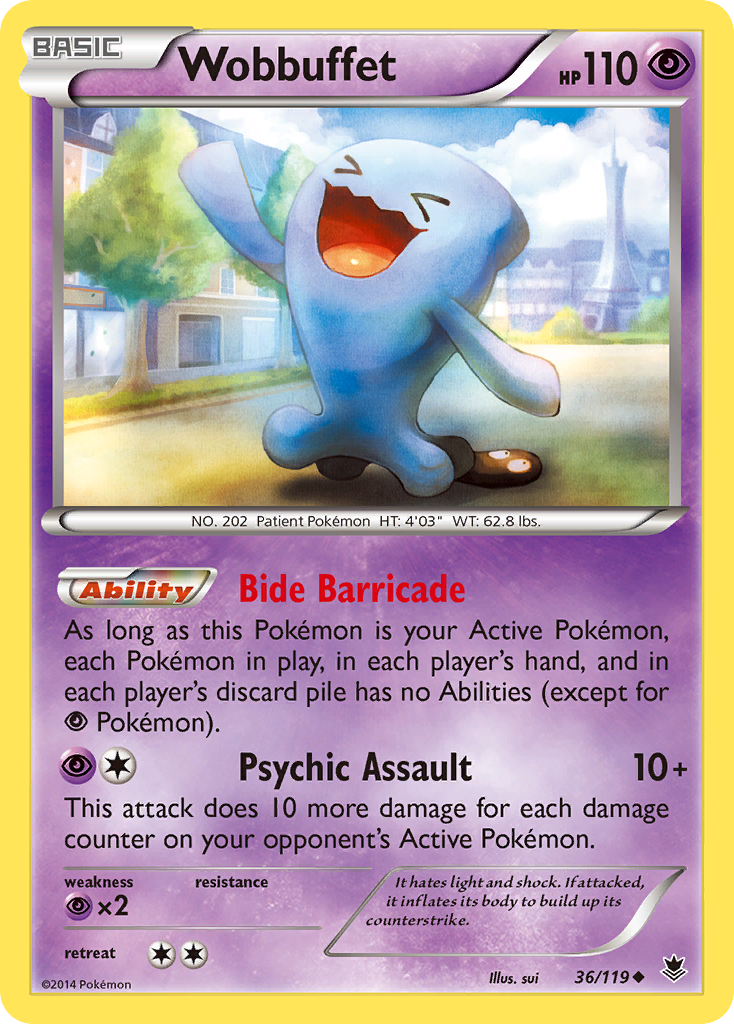 Wobbuffet (36/119) [XY: Phantom Forces] | Exor Games Summserside