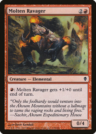 Molten Ravager [Zendikar] | Exor Games Summserside