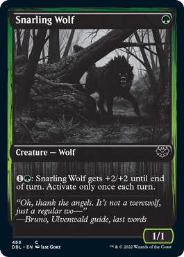 Snarling Wolf (486) [Innistrad: Double Feature] | Exor Games Summserside