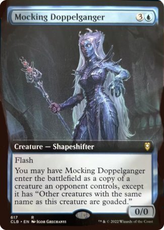 Mocking Doppelganger (Extended Art) [Commander Legends: Battle for Baldur's Gate] | Exor Games Summserside