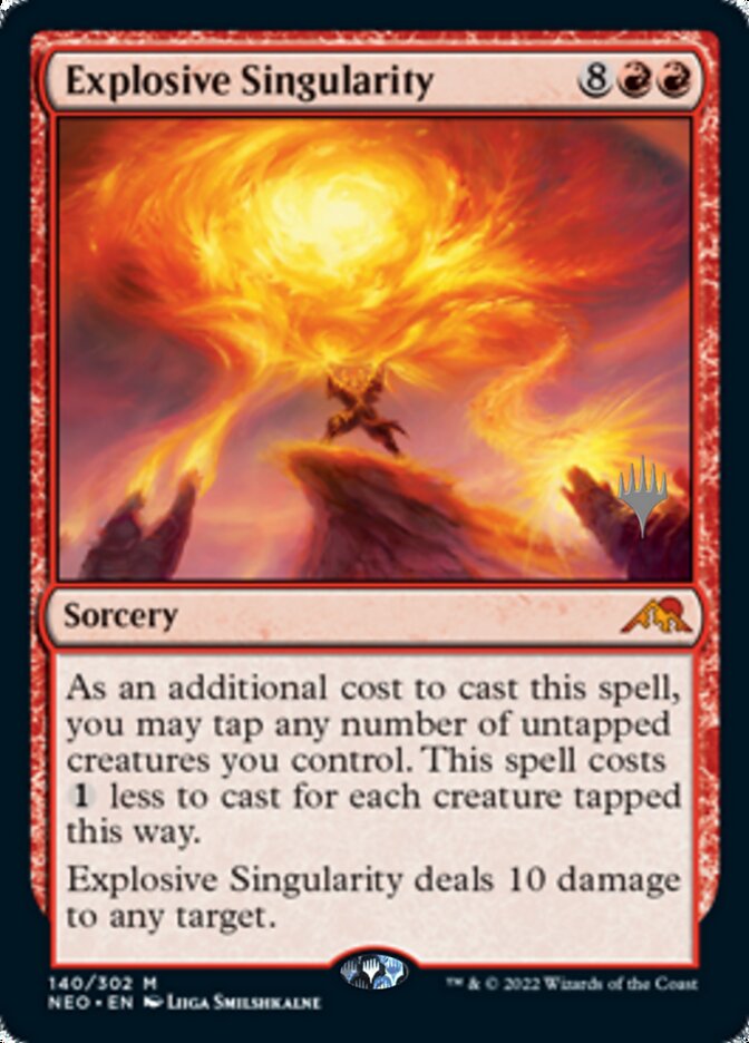 Explosive Singularity (Promo Pack) [Kamigawa: Neon Dynasty Promos] | Exor Games Summserside